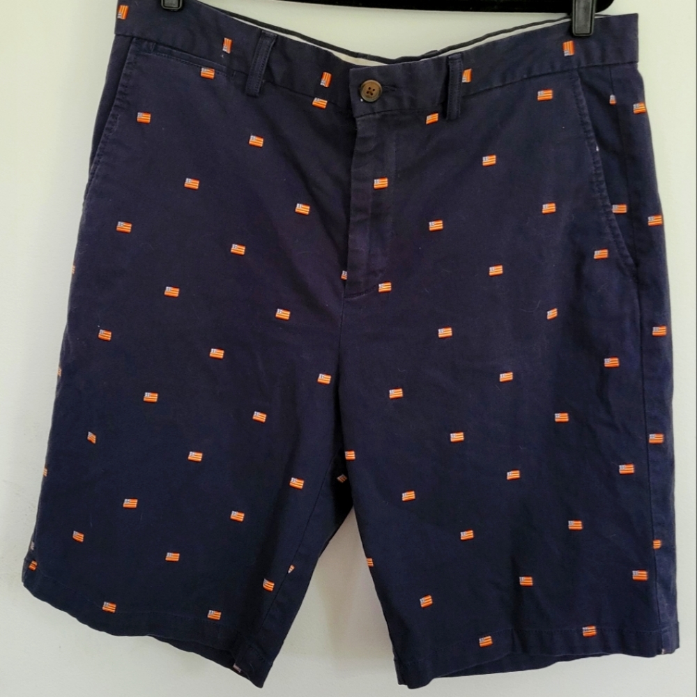OLD NAVY American Flag Slim Chino Shorts 36